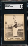 1940 Playball Baseball- #235 John McGraw- Hi#- SGC 4 (Vg-Ex)