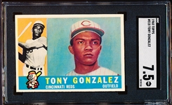 1960 Topps Baseball- #518 Tony Gonzalez, Reds- SGC 7.5 (NM+)
