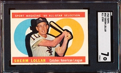 1960 Topps Baseball- #567 Sherm Lollar All Star- SGC 7 (NM)