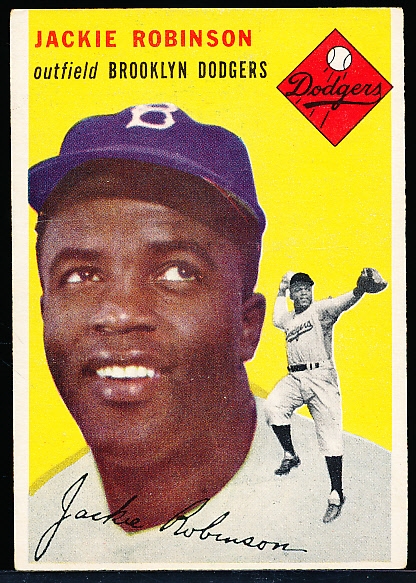 1954 Topps Bb- #10 Jackie Robinson, Brooklyn Dodgers