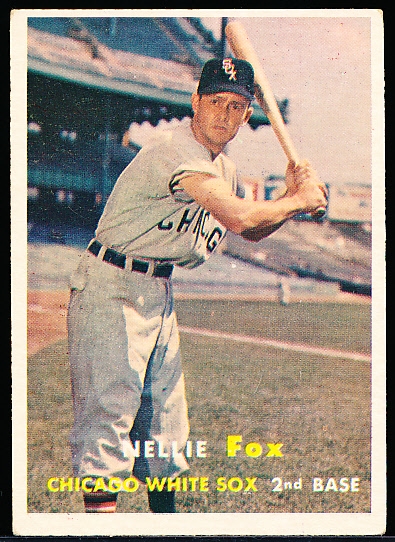 1957 Topps Bb- #30 Nellie Fox, White Sox- Vg-Ex