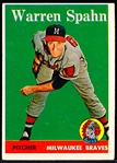 1958 Topps Bb- #270 Warren Spahn, Braves