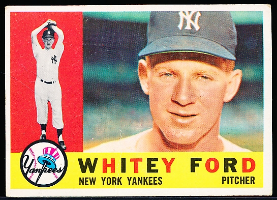 1960 Topps Bb- #35 Whitey Ford, Yankees