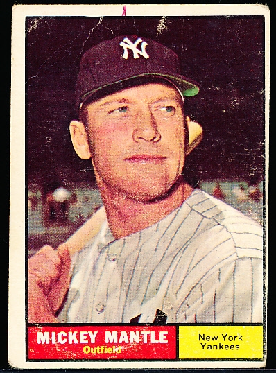 1961 Topps Bb- #300 Mickey Mantle, Yankees