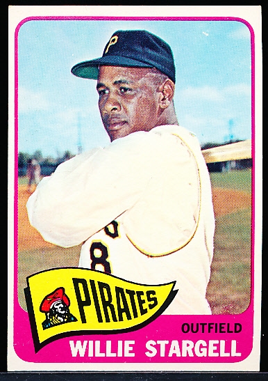 1965 Topps Bb- # 377 Willie Stargell, Pirates