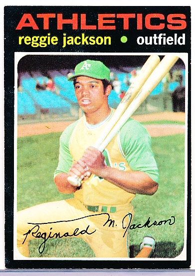 1971 Topps Bb- #20 Reggie Jackson, A’s