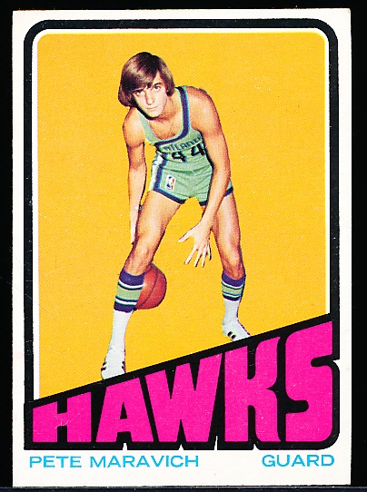 1972-73 Topps Basketball- #5 Pete Maravich, Hawks