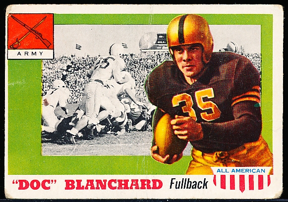 1955 Topps All-American Fb- #59 Doc Blanchard, Army