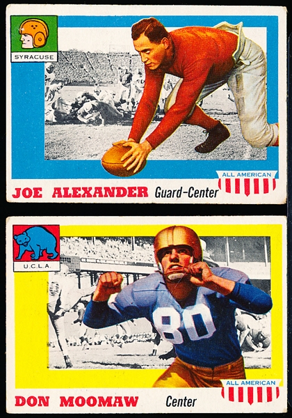 1955 Topps All-American Fb- 2 Diff