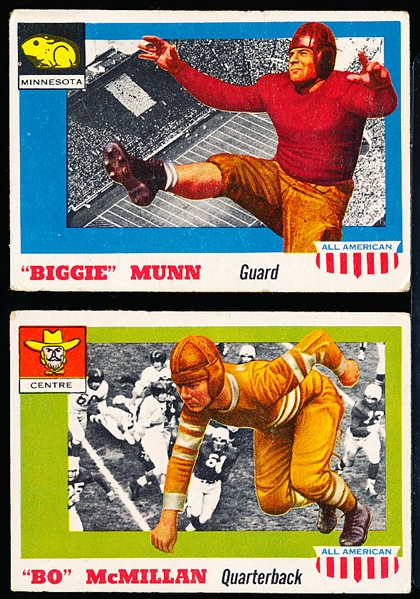 1955 Topps All-American Fb- 2 Diff