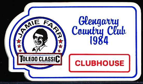 1984 Jamie Farr Toledo Golf Classic- Plastic Clubhouse Pass