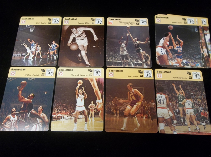 1977-79 Sportscaster Basketball Cards- 19 Diff. English Version