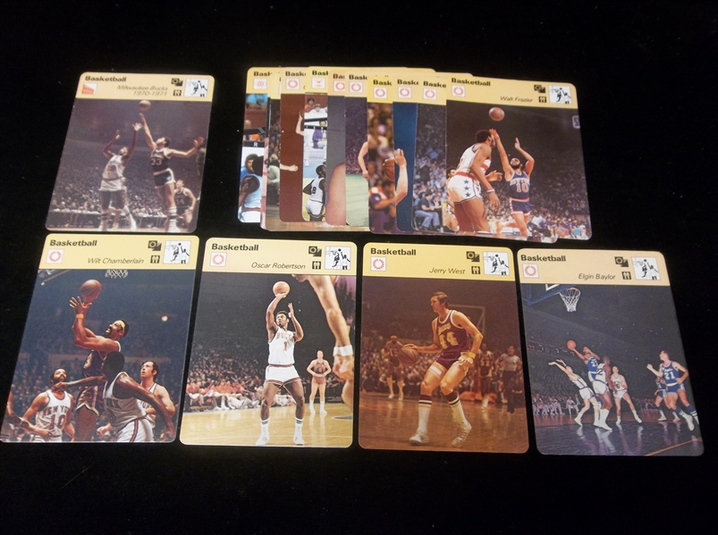 1977-79 Sportscaster Basketball Cards- 16 Diff. English Version