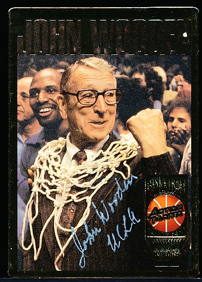 1995 Action Packed HOF Basketball- “Autographs”- #16 John Wooden
