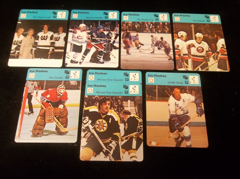 1977-79 Sportscaster Hockey Cards- 8 Asst. Stars