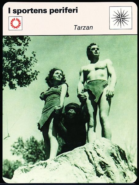 1982 Sportscaster Card- Tarzan- Swedish Version