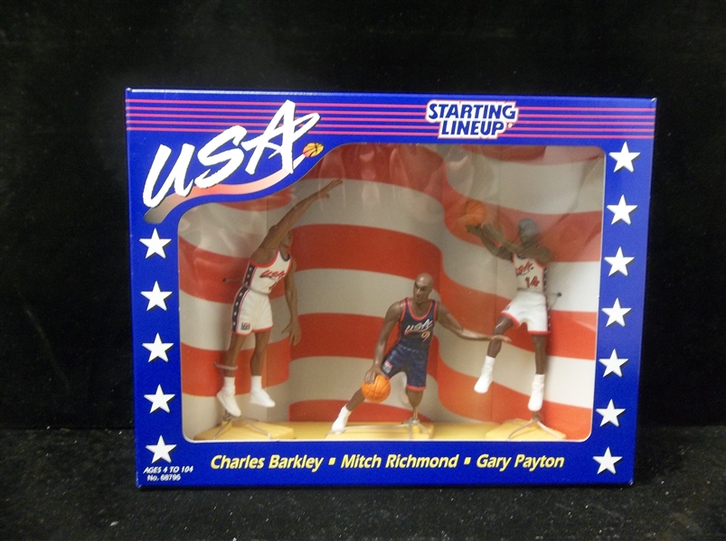 1996 Kenner Starting Line-Up Collector Club USA Basketball Extended Set of 3