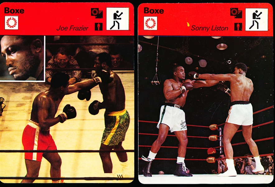 1977-78 Sportscaster Boxing Cards- 4 Diff. Tougher French Versions