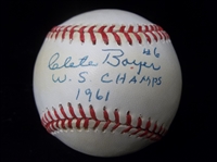 Autographed Clete Boyer Official AL Baseball- PSA/DNA Certified