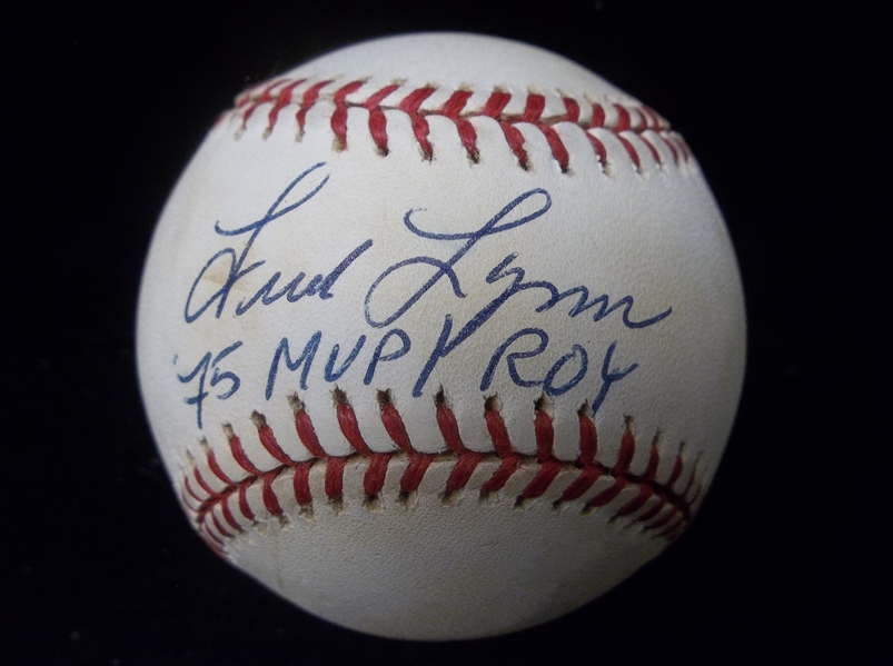 Autographed Fred Lynn Official AL Baseball- PSA/DNA Certified
