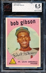 1959 Topps Baseball #514 Bob Gibson RC- BVG (Beckett Vintage Graded)  Ex to Mint+ 6.5