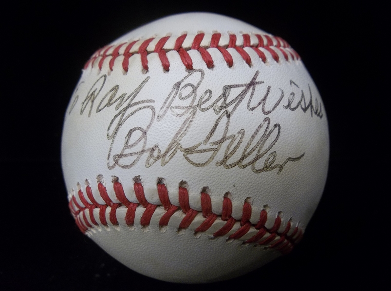 Autographed Bob Feller Official AL Baseball- PSA/DNA Certified