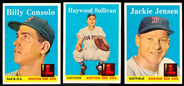 1958 Topps Baseball- Boston Red Sox- 10 Diff
