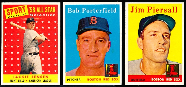 1958 Topps Baseball- Boston Red Sox- 12 Diff