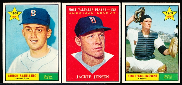 1961 Topps Bb- 18 Diff Boston Red Sox