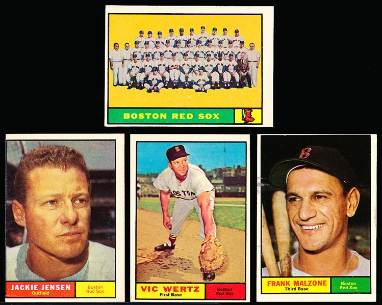 1961 Topps Bb- 11 Diff Boston Red Sox