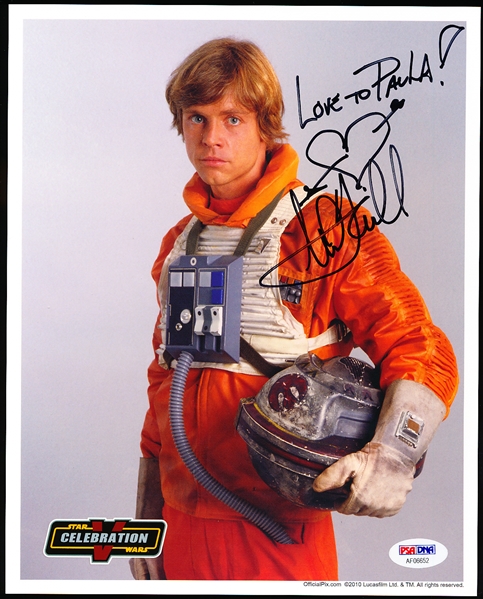 Autographed Mark Hamill 2010 Star Wars Celebration Color 8” x 10” Star Wars Original Movies (Luke Skywalker)- PSA/DNA Certified