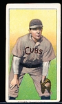 1909-11 T206 Bb- Tinker, Chicago Cubs- Hands on Knees Version- Piedmont 150 back.