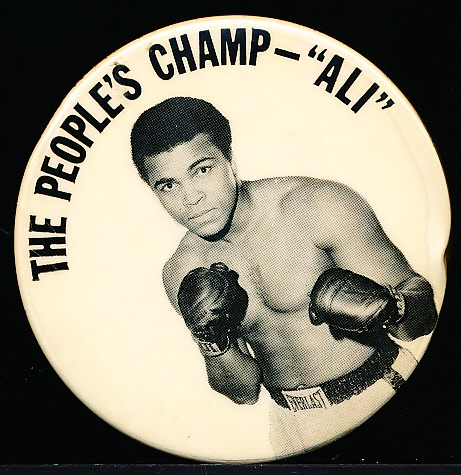1970’s-80’s Muhammad Ali Boxing “The People’s Champ” 3” Button