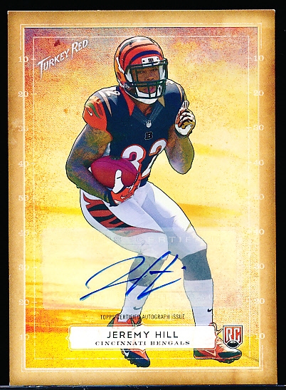 2014 Topps Turkey Red Ftbl.- “Rookie Autographs”- #33 Jeremy Hill, Bengals