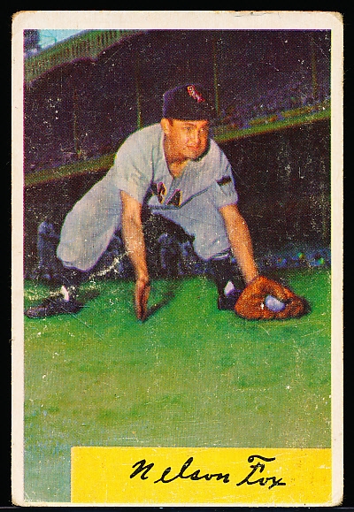 1954 Bowman Baseball- #6 Nellie Fox, White Sox