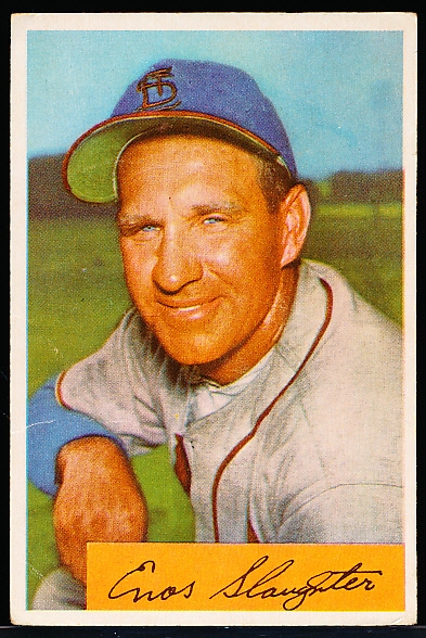 1954 Bowman Baseball- #62 Enos Slaughter, Cards