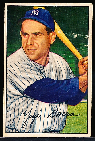 1952 Bowman Bb- #1 Yogi Berra, Yankees