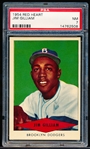 1954 Red Heart Baseball- Jim Gilliam, Brooklyn Dodgers- PSA NM 7