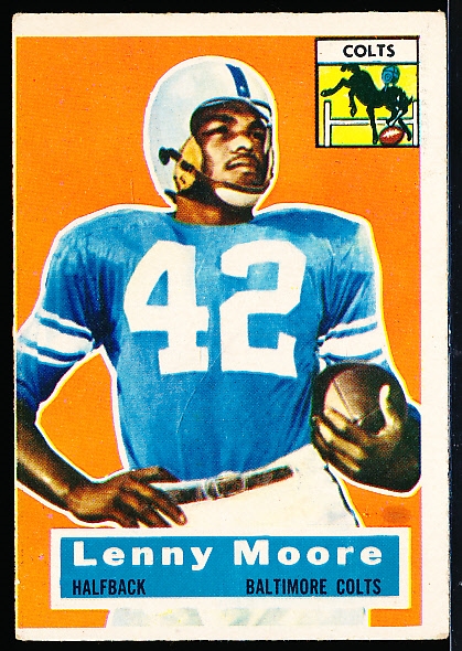 1956 Topps Fb- #60 Lenny Moore, Colts- Rookie!