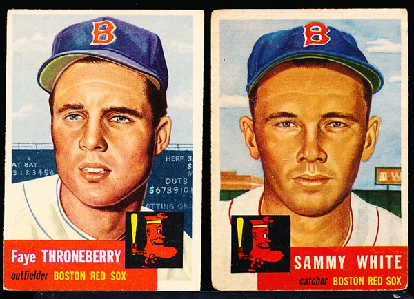 1953 Topps Bb- 2 Diff Boston Red Sox