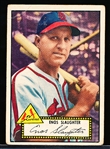 1952 Topps Baseball- #65 Enos Slaughter, Cards- Black back.