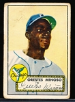 1952 Topps Baseball- #195 Minnie Minoso, White Sox