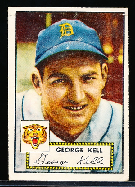 1952 Topps Baseball- #246 George Kell, Tigers
