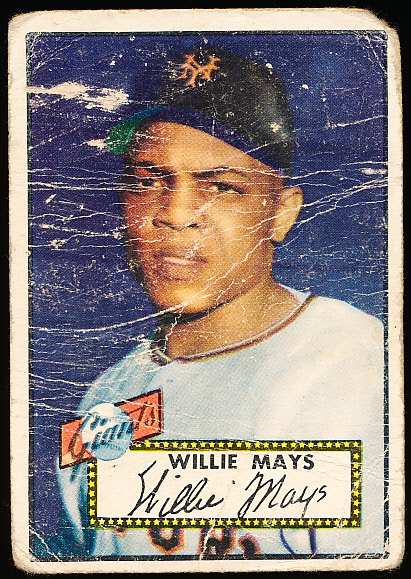 1952 Topps Baseball- #261 Willie Mays, Giants