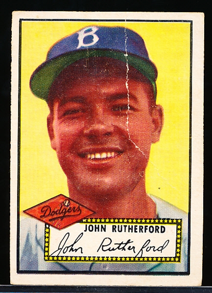 1952 Topps Baseball- Hi#- #320 Rutherford, Brooklyn