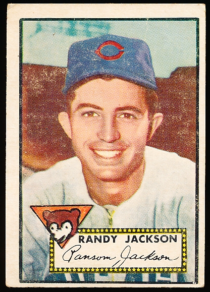 1952 Topps Baseball- Hi#- #322 Randy Jackson, Cubs