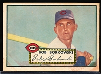1952 Topps Baseball- Hi#- #328 Borkowski, Reds