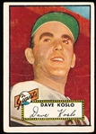 1952 Topps Baseball- Hi#- #336 Koslo, Giants