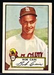 1952 Topps Baseball- Hi#- #349 Bob Cain, Browns