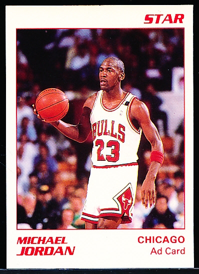 1990 Star Co. Michael Jordan White “Ad Card”